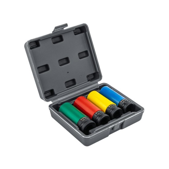 Nástrčné hlavice 1/2" 17, 19, 21, 22 mm na ALU disky - POWERMAT Nástrčné hlavice 1/2" 17, 19, 21, 22 mm na ALU disky - POWERMAT