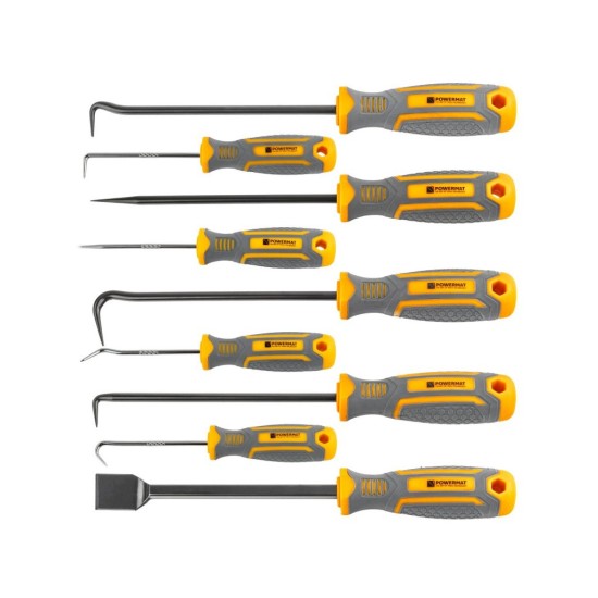 Sada háčků a hrotů na o-kroužky, gufera, těsnění, 9 ks - POWERMAT Sada háčků a hrotů na o-kroužky, gufera, těsnění, 9 ks - POWERMAT