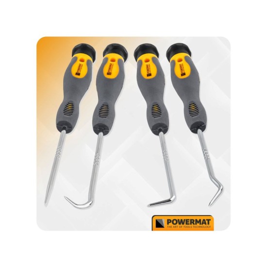 Sada háčků a hrotů na o-kroužky, gufera, těsnění, 4 ks - POWERMAT Sada háčků a hrotů na o-kroužky, gufera, těsnění, 4 ks - POWERMAT