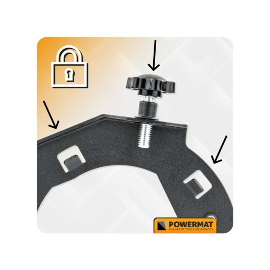 Odsávací kryt na úhlovou brusku 115–125mm - POWERMAT Odsávací kryt na úhlovou brusku 115–125mm - POWERMAT