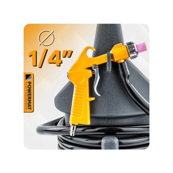 Pískovačka 10 l, mobilní - POWERMAT Pískovačka 10 l, mobilní - POWERMAT