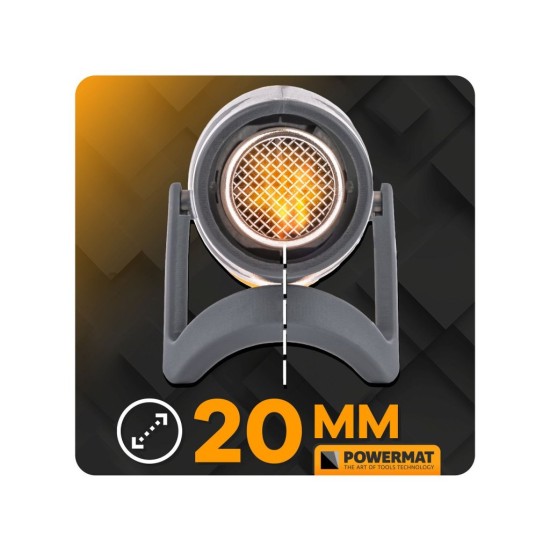 Mini horkovzdušná pistole 450 W + sada 40 ks bužírek - POWERMAT Mini horkovzdušná pistole 450 W + sada 40 ks bužírek - POWERMAT