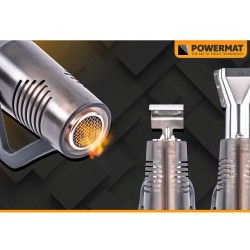 Mini horkovzdušná pistole 450 W + sada 40 ks bužírek - POWERMAT