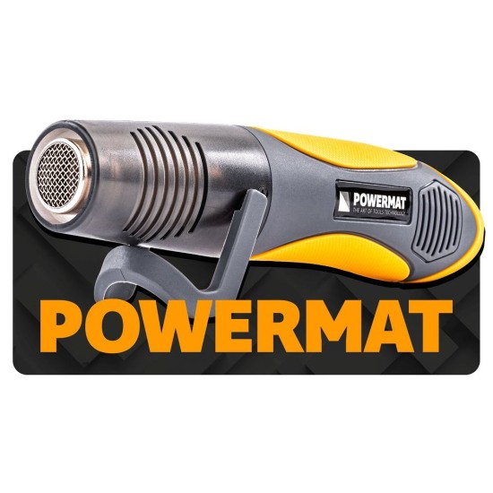 Mini horkovzdušná pistole 450 W + sada 40 ks bužírek - POWERMAT Mini horkovzdušná pistole 450 W + sada 40 ks bužírek - POWERMAT