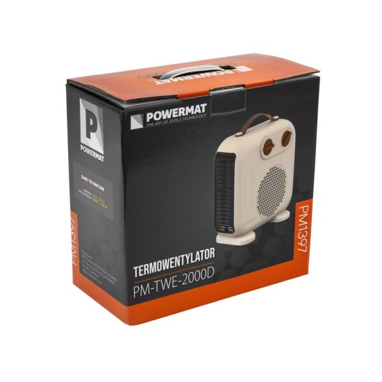 Teplovzdušný ventilátor 2000 W - POWERMAT