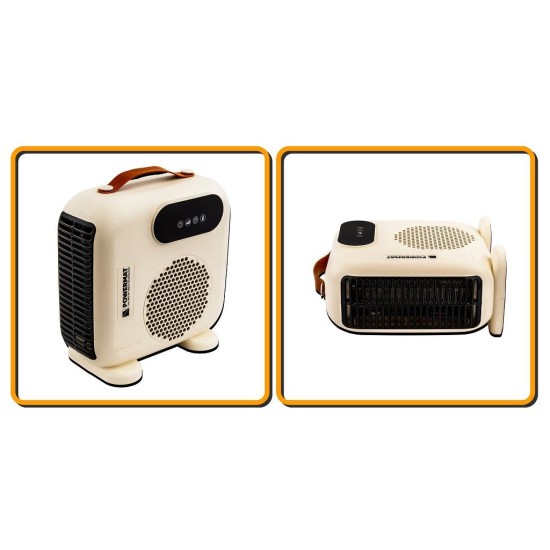 Teplovzdušný ventilátor 2000 W s LCD displejem a DO - POWERMAT