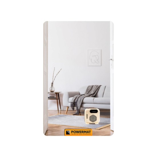 Teplovzdušný ventilátor 2000 W s LCD displejem a DO - POWERMAT