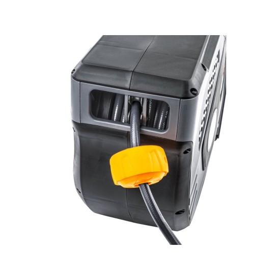 Samonavíjecí buben s pneumatickou hadicí 8×12 mm, 20 m - POWERMAT Samonavíjecí buben s pneumatickou hadicí 8×12 mm, 20 m - POWERMAT