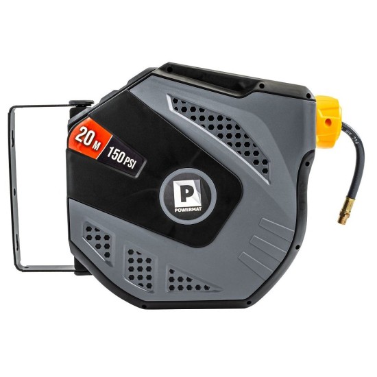 Samonavíjecí buben s pneumatickou hadicí 8×12 mm, 20 m - POWERMAT Samonavíjecí buben s pneumatickou hadicí 8×12 mm, 20 m - POWERMAT