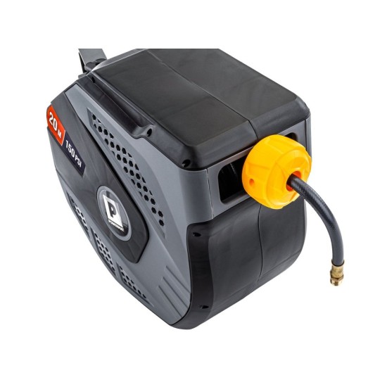 Samonavíjecí buben s pneumatickou hadicí 8×12 mm, 20 m - POWERMAT Samonavíjecí buben s pneumatickou hadicí 8×12 mm, 20 m - POWERMAT