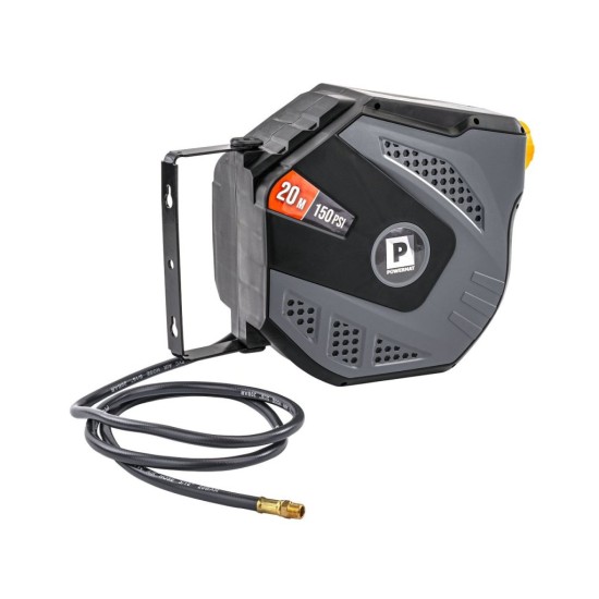 Samonavíjecí buben s pneumatickou hadicí 8×12 mm, 20 m - POWERMAT Samonavíjecí buben s pneumatickou hadicí 8×12 mm, 20 m - POWERMAT