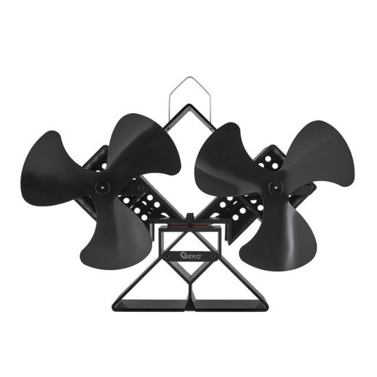Krbový ventilátor stojanový, dvouhlavý - GEKO Krbový ventilátor stojanový, dvouhlavý - GEKO