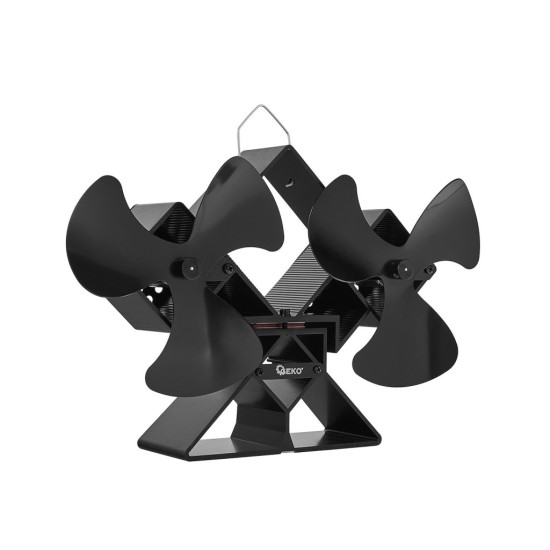 Krbový ventilátor stojanový, dvouhlavý - GEKO Krbový ventilátor stojanový, dvouhlavý - GEKO