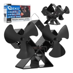 Krbový ventilátor stojanový, dvouhlavý - GEKO