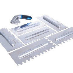 Hladítko nerez zubové 280×115 mm, sada 8 dílů - GEKO