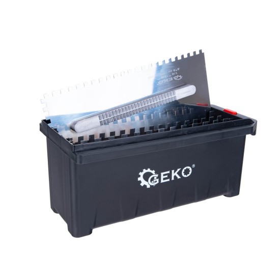 Hladítko nerez zubové 280×115 mm, sada 8 dílů - GEKO