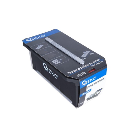 Hladítko nerez zubové 280×115 mm, sada 8 dílů - GEKO