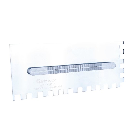 Hladítko nerez zubové 280×115 mm, sada 8 dílů - GEKO