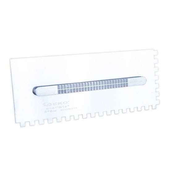 Hladítko nerez zubové 280×115 mm, sada 8 dílů - GEKO