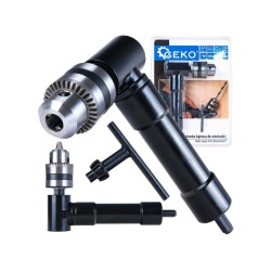 Úhlový nástavec 90° na vrtačku, sklíčidlo 1–10 mm - GEKO