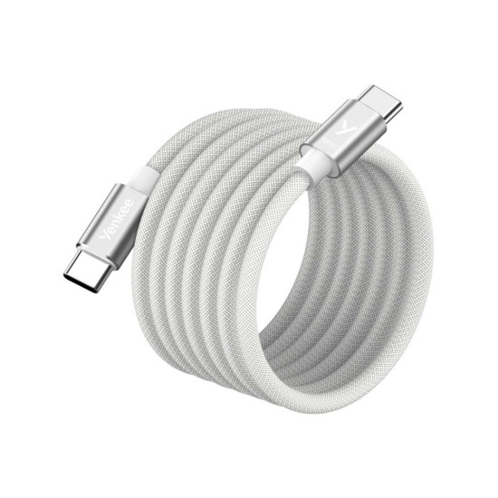 Nabíjecí a datový USB-C kabel YCU MAGNETIC 02 WH 100 W - YENKEE Nabíjecí a datový USB-C kabel YCU MAGNETIC 02 WH 100 W - YENKEE