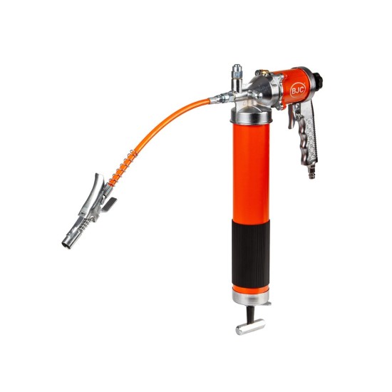 Pneumatický mazací lis 600 ml, jednoruční, otočná hlava 360° - BJC