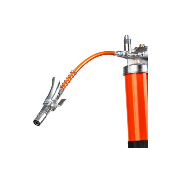 Pneumatický mazací lis 600 ml, jednoruční, otočná hlava 360° - BJC