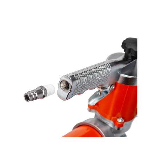 Pneumatický mazací lis 600 ml, jednoruční, otočná hlava 360° - BJC