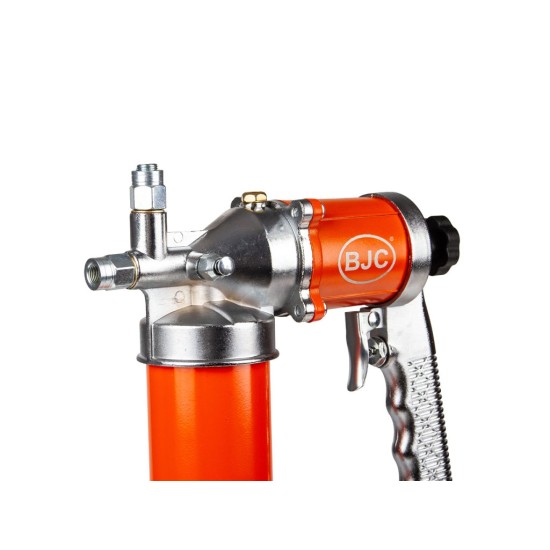 Pneumatický mazací lis 600 ml, jednoruční, otočná hlava 360° - BJC