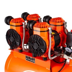 Kompresor bezolejový 50 l, 4 písty, 230 V, 8 bar, tichý - BJC