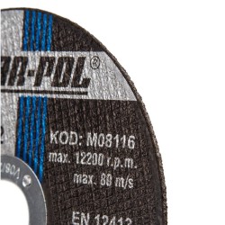 Kotouč řezný na kov, 125x1,6x22,2mm MAR-POL Kotouč řezný na kov, 125x1,6x22,2mm MAR-POL