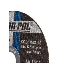 Kotouč řezný na kov, 125x1,6x22,2mm MAR-POL