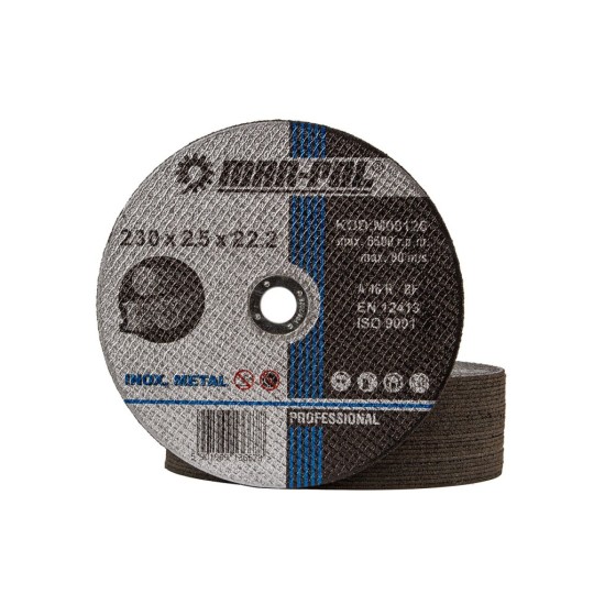 Řezný kotouč 230×2,5×22,2 mm, na kov - MAR-POL
