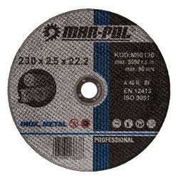 Řezný kotouč 230×2,5×22,2 mm, na kov - MAR-POL