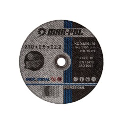 Řezný kotouč 230×2,5×22,2 mm, na kov - MAR-POL