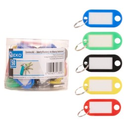Visačka na klíče, 5 barev, sada 50 ks - GEKO