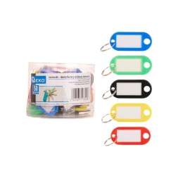 Visačka na klíče, 5 barev, sada 50 ks - GEKO