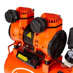 Kompresor bezolejový 24 l, 2 písty, 230 V, 8 bar, tichý - BJC