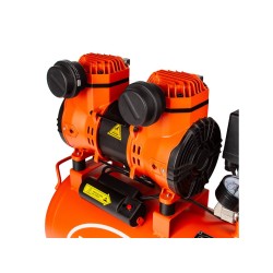 Kompresor bezolejový 24 l, 2 písty, 230 V, 8 bar, tichý - BJC