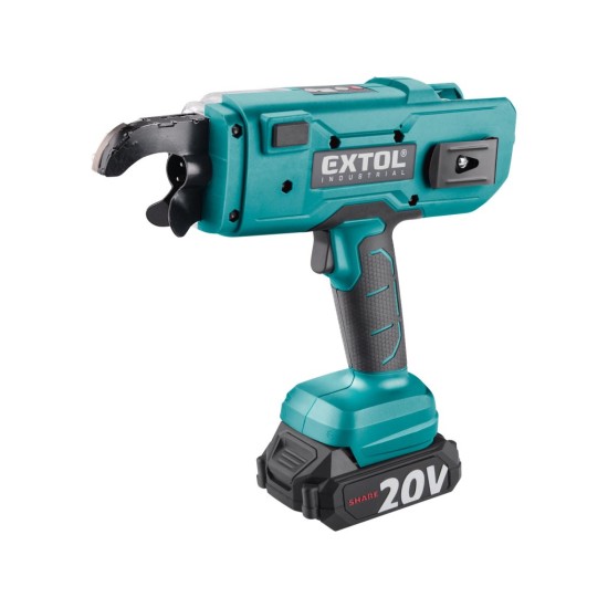 Vazač armatur aku SHARE20V, Brushless, baterie 2 Ah - EXTOL INDUSTRIAL