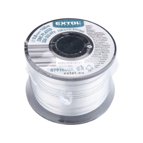 Vázací drát ∅0,8 mm, návin 100 m - EXTOL INDUSTRIAL Vázací drát ∅0,8 mm, návin 100 m - EXTOL INDUSTRIAL