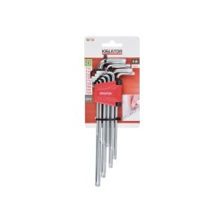 L-klíče TORX prodloužené T10-50 sada 9 ks - KREATOR