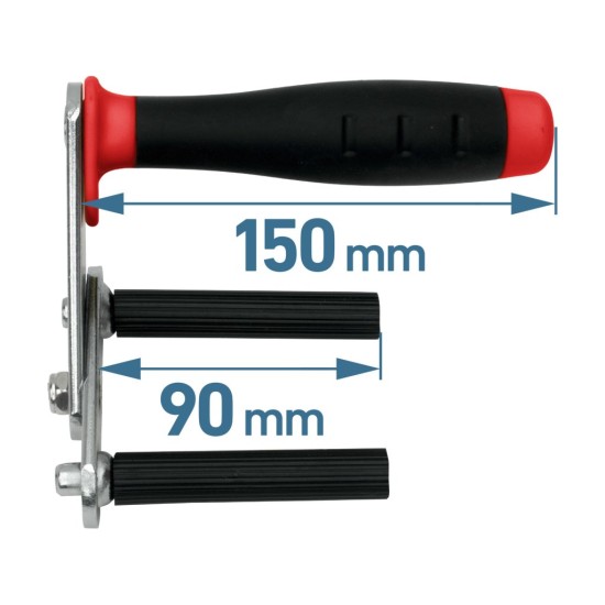 Nosič desek kovový, sada 2 ks, nosnost až 80 kg/pár - EXTOL PREMIUM