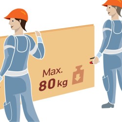 Nosič desek kovový, sada 2 ks, nosnost až 80 kg/pár - EXTOL PREMIUM