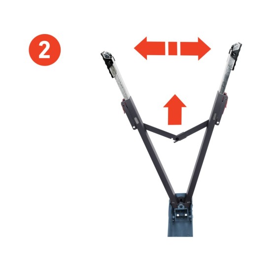 Koza stavební skládací nosnost 550 kg, výška 60–85 cm, 1 ks - EXTOL PREMIUM