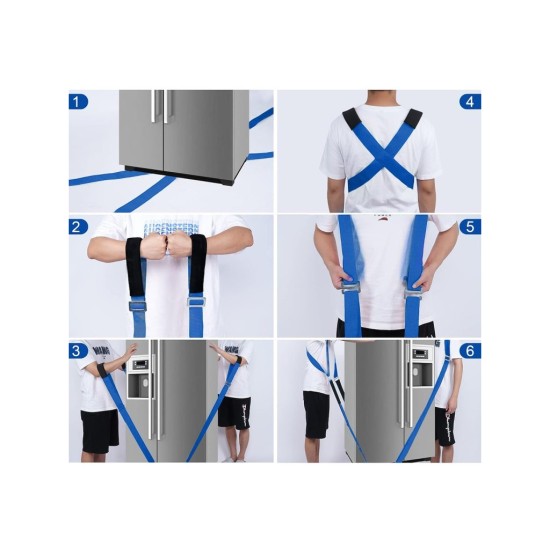 Stěhovací popruhy 50 mm × 2,9 m, 270 kg - GEKO