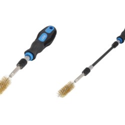 Kartáče ruční, na čištění šachet vstřikovačů, ocel, mosaz a nylon, 38 dílů - SATRA Kartáče ruční, na čištění šachet vstřikovačů, ocel, mosaz a nylon, 38 dílů - SATRA