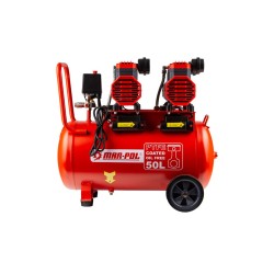 Kompresor bezolejový 50 l, 4 písty, 230 V, 8 bar - MAR-POL