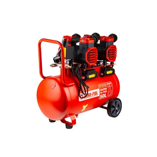 Kompresor bezolejový 50 l, 4 písty, 230 V, 8 bar - MAR-POL