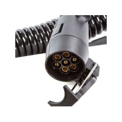 Prodlužovací kabel k přívěsu (spirálový) 3 m, 7 pólů, 12 V, samec/samice - MAR-POL